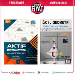 Aktif Öğrenme TYT AYT Geometri 0 dan Başlayanlara ve Acil Geometri Deneme Seti 2 Kitap