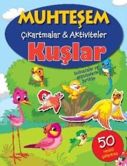 Muhteşem Çıkartmalar Aktiviteler Kuşlar Parıltı Yayınları