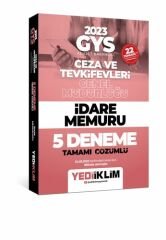 2023 GYS Adalet Bakanlığı Ceza ve Tevkifevleri Genel Müdürlüğü İdare Memuru 5 Deneme Tamamı Çözümlü Yediiklim Yayınları