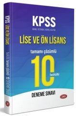KPSS Lise ve Ön Lisans Tamamı Çözümlü 10 Fasikül Deneme Sınavı Data Yayınları