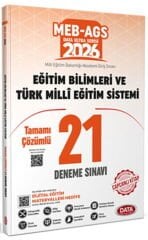 2026 MEB AGS Eğitim Bilimleri ve Türk Milli Eğitim Sistemi 21 Deneme Data Yayınları