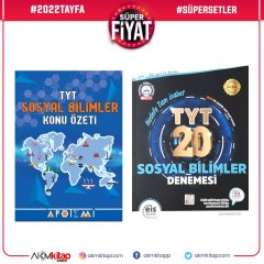 Apotemi TYT Sosyal Bilimler Konu Özetli ve Eis TYT Sosyal Bilimler Deneme Seti 2 Kitap