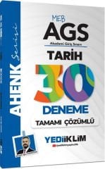 MEB AGS Ahenk Tarih Tamamı Çözümlü 30 Deneme Yediiklim Yayınları