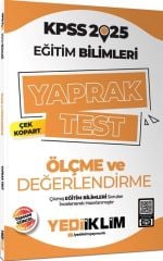 2025 KPSS Eğitim Bilimleri Ölçme ve Değerlendirme Çek Kopart Yaprak Test Yediiklim Yayınları
