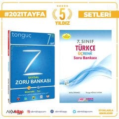 7.Sınıf Tonguç Akademi Sayısal Zoru Bankası ve Esen Üçrenk Türkçe Soru Bankası Seti 2 Kitap