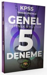 KPSS Genel Yetenek Genel Kültür 5 Deneme Çözümlü YGA Akademi Yayınları