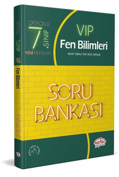 7.Sınıf VIP Fen Bilimleri Soru Bankası Editör Yayınları
