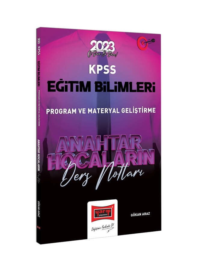 2023 KPSS Eğitim Bilimleri Anahtar Hocaların Program Geliştirme Ders Notları Yargı Yayınları