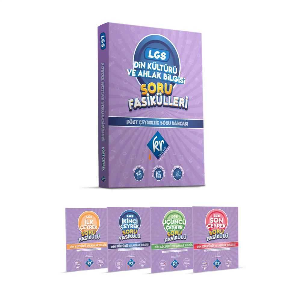8. Sınıf Lgs Din Kültürü ve Ahlak Bilgisi Soru Fasikülleri Dört Çeyreklik Soru Bankası KR Akademi