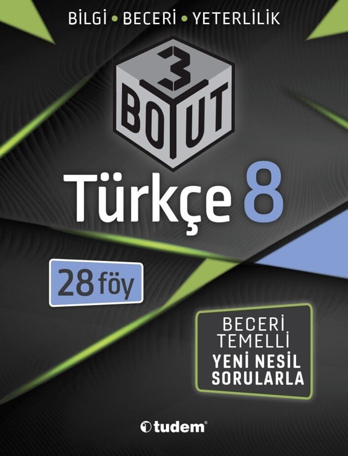 8. Sınıf Türkçe 3 Boyut 28 li Föy Tudem Yayınları
