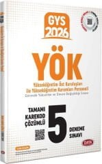 YÖK Üst Kuruluşları ile YÖK Personeli GYS Tamamı Çözümlü 5 Deneme Sınavı Data Yayınları