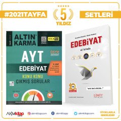Altın Karma AYT Edebiyat Konu Konu Çıkmış Sorular ve Limit Edebiyat El Kitabı Seti 2 Kitap