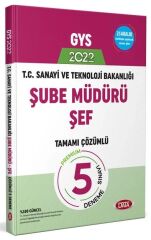 T.C. Sanayi ve Teknoloji Bakanlığı GYS Şube Müdürü - Şef Tamamı Çözümlü 5 Deneme Sınavı Data Yayınları