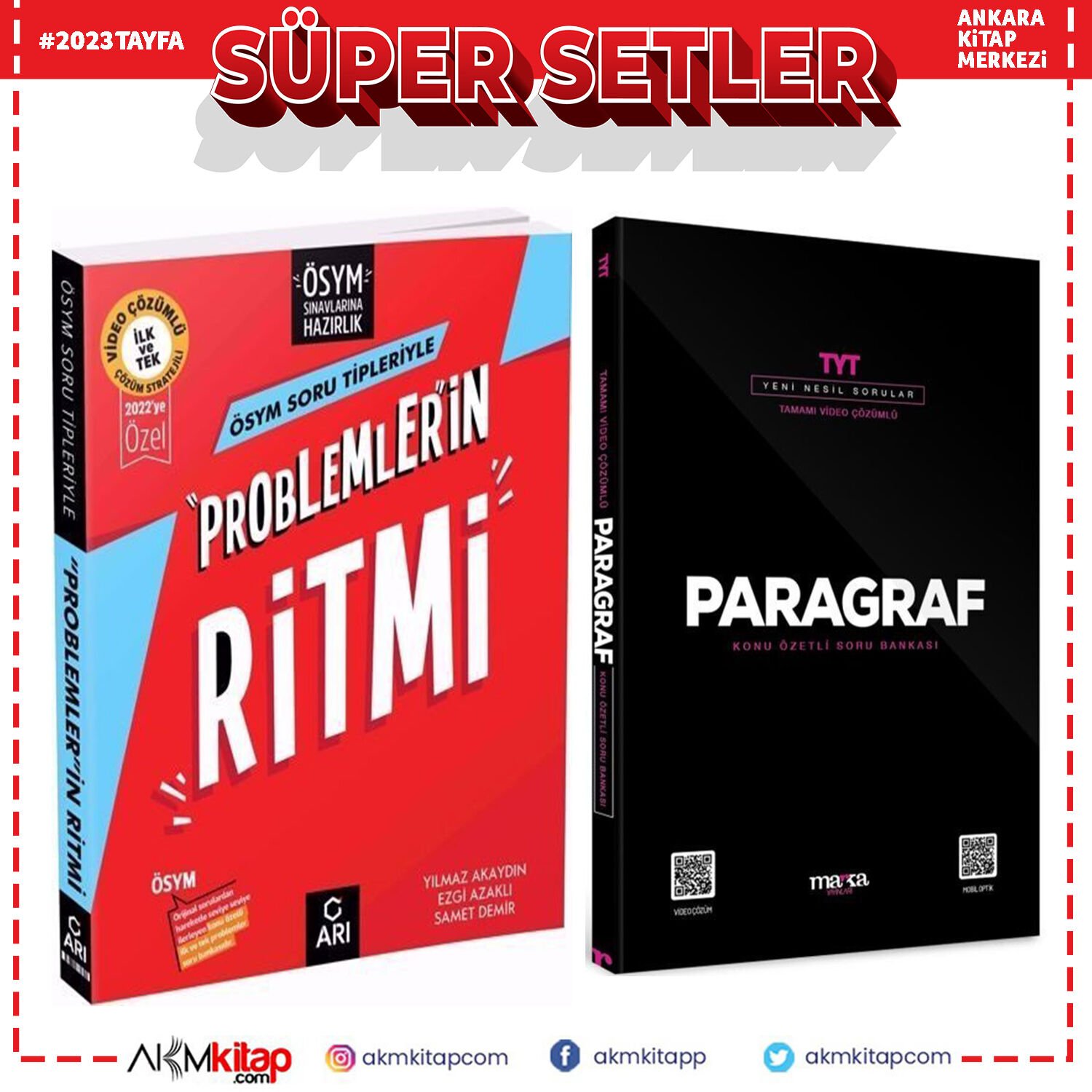 Arı Problemlerin Ritmi ve Marka Paragraf Soru Bankası Seti 2 Kitap