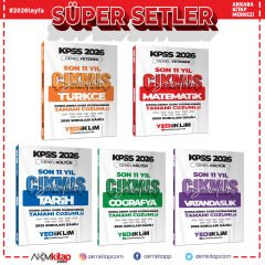 Yediiklim 2026 KPSS Lisans Konularına Göre Çıkmış Sorular Seti 5 Kitap