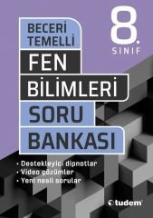 8. Sınıf Fen Bilimleri Beceri Temelli Soru Bankası Tudem Yayınları
