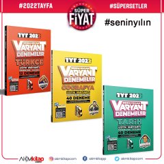 Benim Hocam 2022 TYT Türkçe Tarih ve Coğrafya Varyant Deneme Seti 3 Kitap