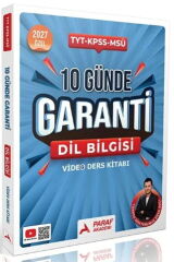 2027 TYT KPSS MSÜ Dil Bilgisi Türkçe Doktorunuz 10 Günde Garanti Video Ders Kitabı Paraf