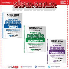 Yediiklim 2026 KPSS Lisans Tarih Coğrafya ve Vatandaşlık Konularına Göre 11 Yıl Çıkmış Sorular Seti 3 Kitap