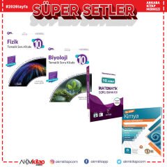10. Sınıf Palme Fizik ile Biyoloji Karekök Matematik ve Bilgi Sarmal Kimya Soru Bankası Seti 4 kitap
