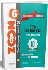 6. Sınıf Fen Bilimleri 10 Deneme Zoom Serisi Günay Yayınları