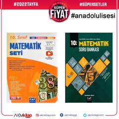 Çap Yayınları 10.Sınıf Anadolu Lisesi Matematik Seti ve Soru Bankası 2 Kitap Set