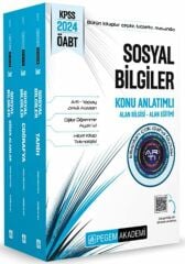2024 ÖABT Sosyal Bilgiler Konu Anlatımlı Modüler Set 3 Kitap Pegem Yayınları