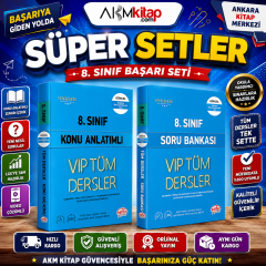 Editör Yayınları 8.Sınıf VIP Tüm Dersler Konu ve Soru Seti 2 Kitap