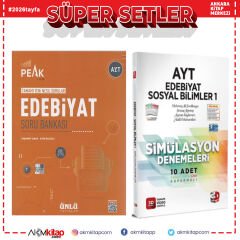 Ünlü Yayıncılık AYT Edebiyat Best Peak Soru ve 3D Edebiyat Sosyal Bilimler 1 Simülasyon Denemeleri Seti 2 Kitap