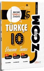 5. Sınıf Türkçe 10 Deneme Zoom Serisi Günay Yayınları