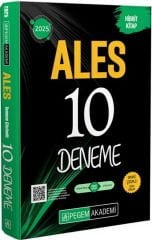 2025 ALES Tamamı Çözümlü 10 Deneme Pegem Yayınları