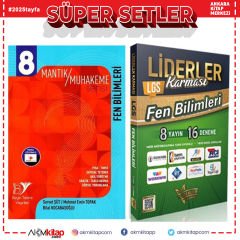 Beyin Takımı Yayınları 8. Sınıf Fen Bilimleri Mantık Muhakeme Serisi ve Liderler 8 Yayın 16 Deneme Seti 2 Kitap
