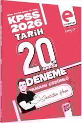 2026 KPSS Tarih 20 li Branş Deneme Sadettin Hoca Edu Kariyer