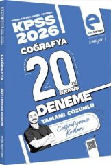2026 KPSS Coğrafya 20 li Branş Deneme Coğrafyanın Kodları Edu Kariyer