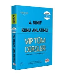 4. Sınıf VİP Tüm Dersler Konu Anlatımlı Editör Yayınları