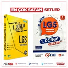 8.Sınıf Referans Yayınları Netto ve Full Matematik Yayınları Matematik Denemeleri Seti 2 Kitap