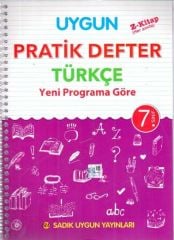 7. Sınıf Türkçe Pratik Defter Sadık Uygun Yayınları