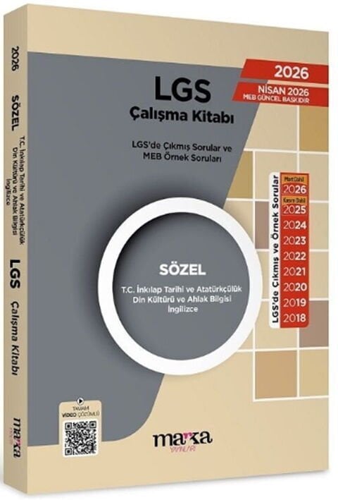 2026 LGS Sözel T.C. İnkılap Tarihi ve Atatürkçülük-Din Kültürü ve Ahlak Bilgisi-İngilizce Çıkmış Sorular Marka