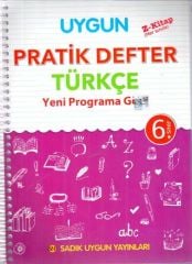 6. Sınıf Türkçe Pratik Defter Sadık Uygun Yayınları