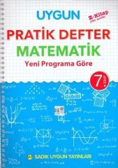 7. Sınıf Matematik Pratik Defter Sadık Uygun Yayınları