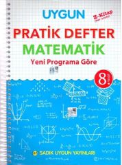 8. Sınıf Matematik Pratik Defter Sadık Uygun Yayınları