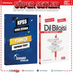 Doktrin KPSS Türkçe Yaprak Test ve AKM Dil Bilgisi Soru Bankası Seti 2 Kitap