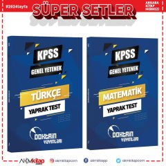 Doktrin KPSS Türkçe ve Matematik Yaprak Test Seti 2 Kitap
