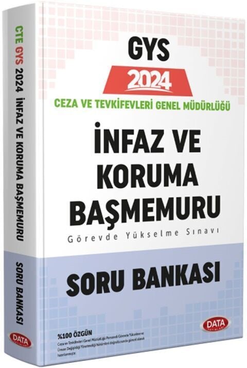 2024 GYS Adalet Bakanlığı Ceza Tevkifevleri İnfaz ve Koruma Başmemuru Soru Bankası Data Yayınları