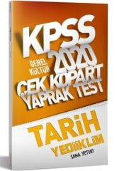2020 KPSS Genel Kültür Tarih Çek Kopart Yaprak Test Yediiklim Yayınları