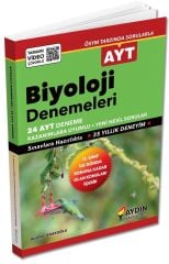 AYT Biyoloji İlk Dönem 24 lu Özel Denemeleri Aydın Yayınları