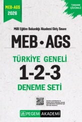 2026 MEB AGS Tamamı Çözümlü Türkiye Geneli 1-2-3 Deneme Seti Pegem Yayınları
