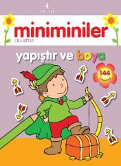 Miniminiler Lila Kitap Yapıştır ve Boya 4 Yaş Üstü Parıltı Yayınları