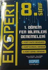 8. Sınıf 1. Dönem Fen Bilimleri Denemeleri Ekspert Yayınları