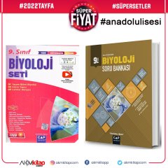 Çap Yayınları 9.Sınıf Anadolu Lisesi Biyoloji Seti ve Soru Bankası 2 Kitap